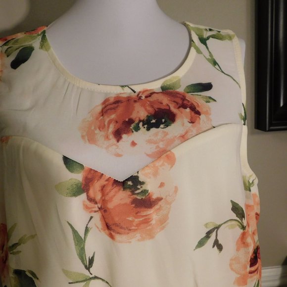 Cream Floral Dress - Size XL - Brand New - Picture 5 of 9